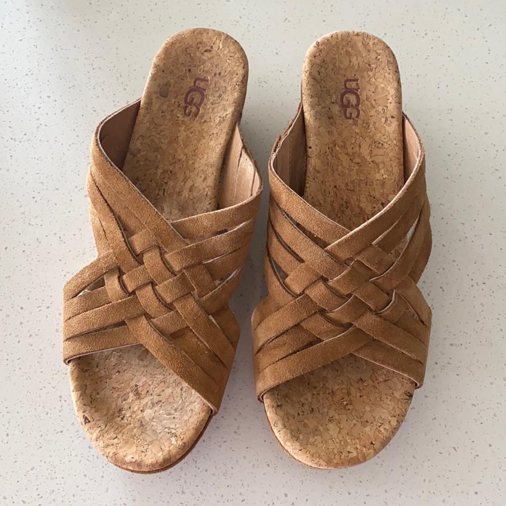 Only worn twice! Ugg slip ons